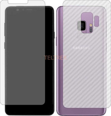 TELTREK Front and Back Screen Guard for SAMSUNG GALAXY S9 MINI (Front Matte Finish & Back 3d Carbon Fiber)(Pack of 2)