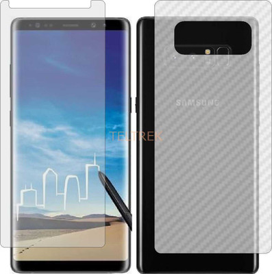TELTREK Front and Back Screen Guard for SAMSUNG GALAXY NOTE 8 (Front Matte Finish & Back 3d Carbon Fiber)(Pack of 2)