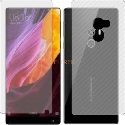 TELTREK Front and Back Screen Guard for XIAOMI MI MIX EXCLUSIVE (Front Matte Finish & Back 3d Carbon Fiber)(Pack of 2)