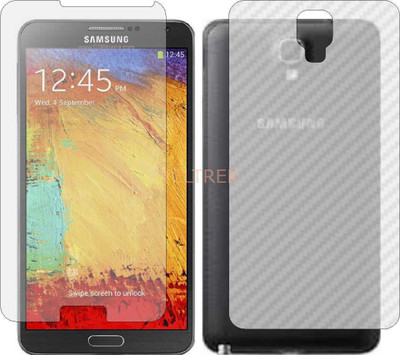 TELTREK Front and Back Screen Guard for SAMSUNG GALAXY NOTE 3 N9005 (Front Matte Finish & Back 3d Carbon Fiber)(Pack of 2)