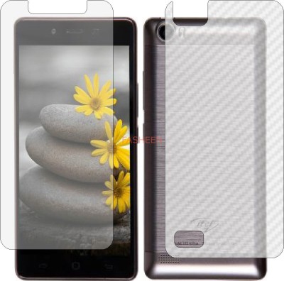 Fasheen Front and Back Tempered Glass for ITEL IT1516 PLUS (Front Matte Finish & Back 3d Carbon Fiber)(Pack of 2)