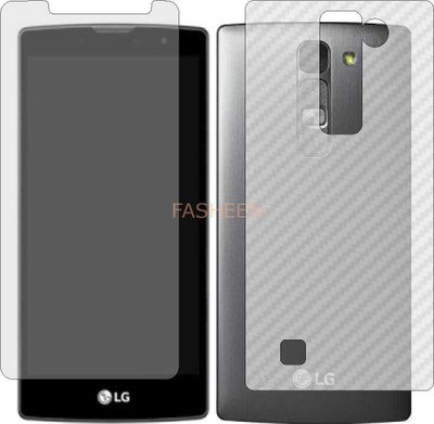 Fasheen Front and Back Tempered Glass for LG MAGNA (Front Matte Finish & Back 3d Carbon Fiber)(Pack of 2)