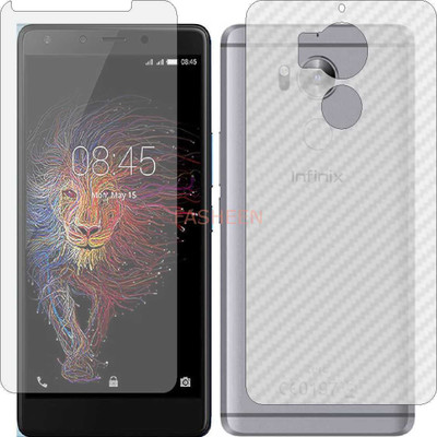 Fasheen Front and Back Tempered Glass for INFINIX ZERO 4 PLUS (Front Matte Finish & Back 3d Carbon Fiber)(Pack of 2)