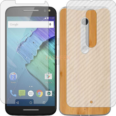 Fasheen Front and Back Tempered Glass for MOTOROLA MOTO X PURE EDITION (Front Matte Finish & Back 3d Carbon Fiber)(Pack of 2)