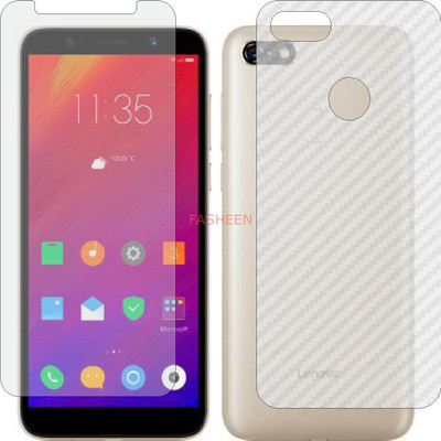 Fasheen Front and Back Tempered Glass for LENOVO A5 (Front Matte Finish & Back 3d Carbon Fiber)(Pack of 2)