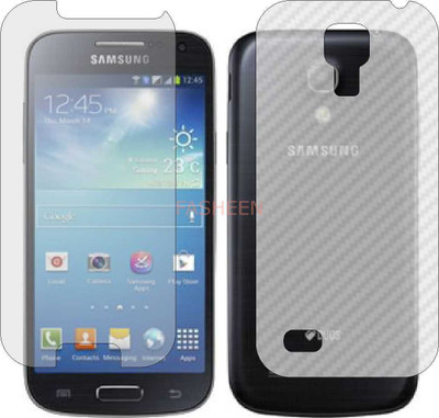 Fasheen Front and Back Tempered Glass for I9190 SAMSUNG GALAXY S4 MINI (Front Matte Finish & Back 3d Carbon Fiber)(Pack of 2)