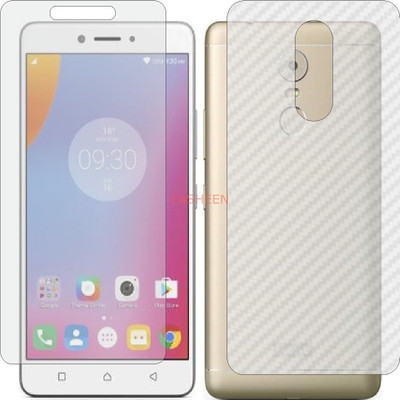 Fasheen Front and Back Tempered Glass for LENOVO K6 NOTE (Front Matte Finish & Back 3d Carbon Fiber)(Pack of 2)