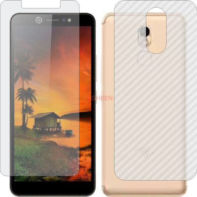 Fasheen Front and Back Tempered Glass for ITEL A44 (Front Matte Finish & Back 3d Carbon Fiber)(Pack of 2)