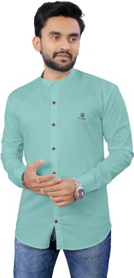 RAHUL CREATION Men Solid Casual Green Shirt