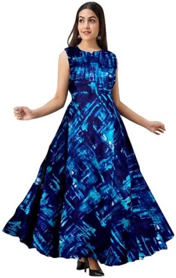 City Craft Straight Gown(Blue)