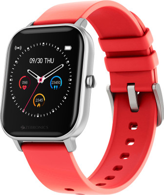 ZEBRONICS ZEB-FIT920CH Smartwatch(Red Strap, Free size)
