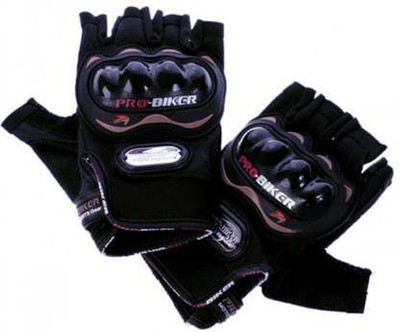 Riybro PRO Moto Half Biker Hand Gloves for Riding Bikes/Motorcycles/Cycles Driving Gloves(Black)