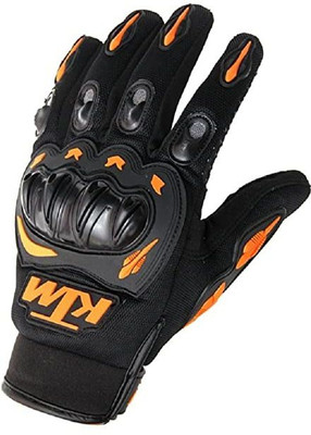 Riybro KTM Moto Full Biker Hand Gloves for cycles Riding Driving Gloves(Orange)