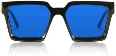 sunwear Rectangular Sunglasses(For Men & Women, Blue)