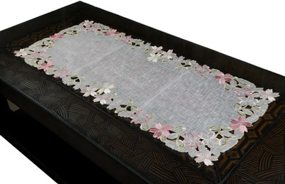 DECOLOGY Pink 88 cm Table Runner(Cotton)
