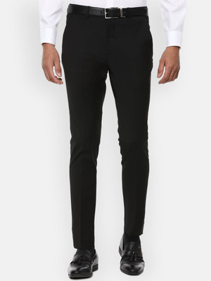 Maleno Slim Fit Men Black Trousers