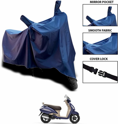 KEDIT Two Wheeler Cover for TVS(Jupiter, Blue)