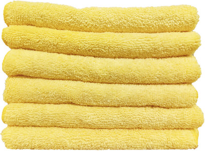 Sheen and Shine Irregular heavy duty low priced Microfiber Vehicle Washing  Cloth(Pack Of 6, 400 GSM)