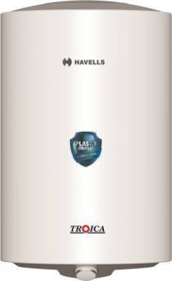 HAVELLS 10 L Storage Water Geyser (10 L Storage Water Geyser (Troica, White Grey), WHITE GREY)