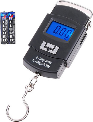 QNOVE Digital Luggage Scale With Metal Hook Hanging Weight Scale C256QA Weighing Scale(Black)
