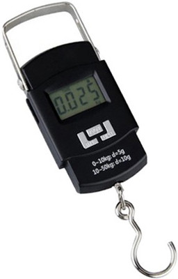 QNOVE 50Kg Portable Hanging Luggage Weight Machine C394QA Weighing Scale(Black)