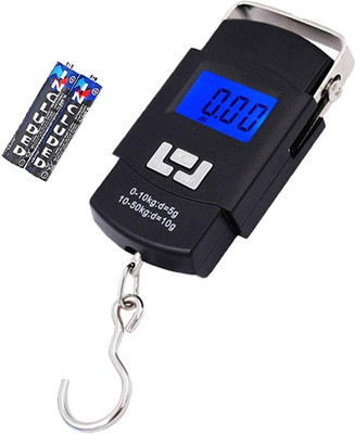 Glancing Digital Luggage Weight Machine- Smiley Mini Digital Plastic and Metal Hanging Weighing Scale with LCD Display and Green Background Light 50 kg /20/KGac Weighing Scale(Multicolor) Glancing Digital Luggage Weight Machine- Smiley Mini Digital Plastic and Metal Hanging Weighing Scale with LCD Display and Green Background Light 50 kg /20/KGac Weighing Scale(Multicolor)