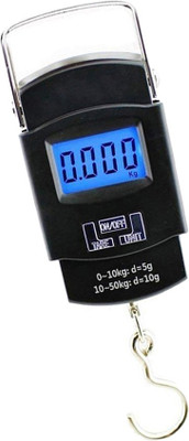 QNOVE 50Kg Portable Hanging Luggage Weight Machine C446QA Weighing Scale(Black)