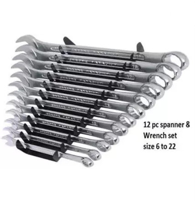 Shri Diamond WR 864/12-864 Double Sided Combination Wrench (Pack of 12) Double Sided Combination Wrench(Pack of 12)