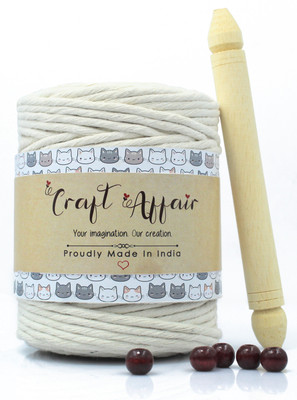 Craft Affair Off white Thread(100 m Pack of1)