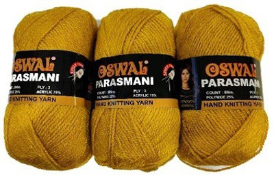 JEFFY Oswal parasmani Wool Hand Knitting Soft Fingering Crochet Hook Colour (100GMS Each) 500GMS Shade no.42