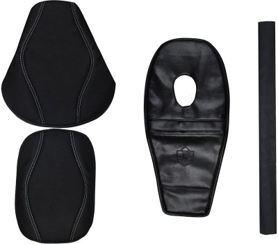 KOHLI BULLET ACCESSORIES Bullet Seat Cover with Tank Cover +Back Rest Foam Combo Set for Classic 350/500cc Split Bike Seat Cover For Royal Enfield Classic, Classic 350