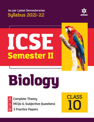 Arihant ICSE Biology Semester 2 Class 10 for 2022 Exam(English, Paperback, unknown)