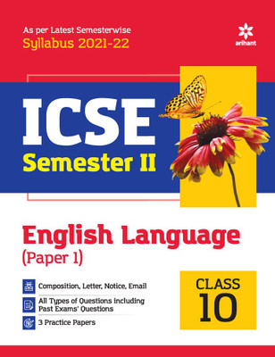 Arihant ICSE English Language (Paper 1) Semester 2 Class 10 for 2022 Exam(English, Paperback, unknown)