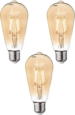 Areezo 41 W Basic T-Bulb E27 LED Bulb(Yellow, Pack of 3)