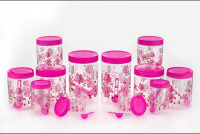 BLUEBERRY Plastic Utility Container  - 250 ml, 500 ml, 750 ml, 1000 ml, 1500 ml, 2000 ml(Pack of 12, Pink)