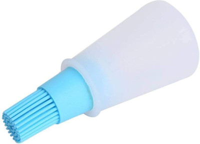 FIVANIO Silicone Cooking Oil Bottle With Basting Brush multicolour Silicone Round Pastry Brush(Pack of 1)