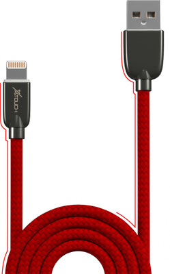 XTOUCH Lightning Cable 2 A 1.2 m XT-FNETi(Compatible with All iOS Devices, Red, One Cable)