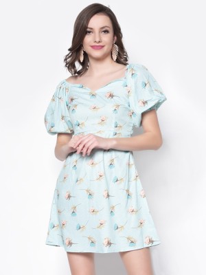 Sera Women A-line Blue Dress