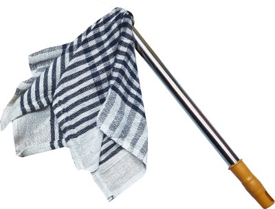 Zuvim Dusting Cloth with Handle for Cleaning Home Office Furniture, with Removable Cotton Cleaning Duster Cloth and Handy Stick, Jhatakni Dry Duster Set