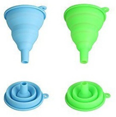 ActrovaX Foldable Silicone Funnel Silicone Funnel(Multicolor)