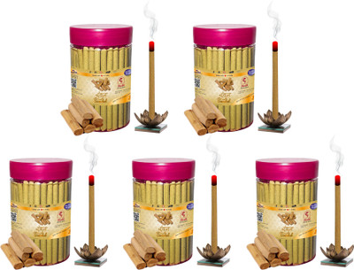 Shankh Sandal (Chandan) Dhoop Stick (Incense Stick) Pack of 500 gram (100 + 100 + 100 + 100 + 100) Fragrance Sandal (Chandan)(500 g, Set of 1)