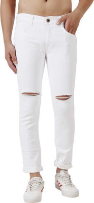 comfits Slim Men White Jeans