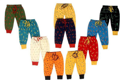 DIAMOND EXPORTER Track Pant For Baby Boys & Baby Girls(Multicolor, Pack of 10)