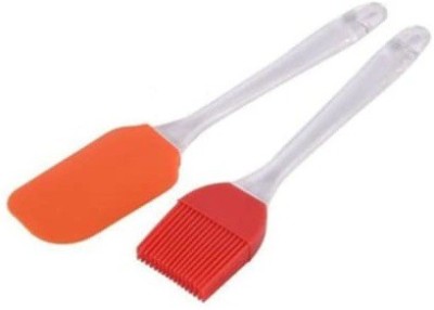 SWISS WONDER Spatula and Pastry Silicon Brush Kitchen Tool Set(Brush, Spatula)