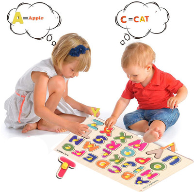 Plus Shine Educational Toy Best Gift For Kids New Arrival Wooden Alphabet Educational Board ABCD Alphabet matching toy Early Learning & Educational Toys 3D Wooden Capital Alphabet Puzzles Board Tray for Kids wooden craft with Knobs Digital Educational Puzzle Board for Kindergarten & Pre-School Toddl Plus Shine Educational Toy Best Gift For Kids New Arrival Wooden Alphabet Educational Board ABCD Alphabet matching toy Early Learning & Educational Toys 3D Wooden Capital Alphabet Puzzles Board Tray for Kids wooden craft with Knobs Digital Educational Puzzle Board for Kindergarten & Pre-School Toddl