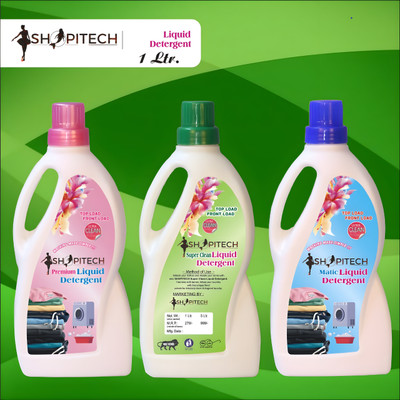 SHOPITECH Multi Combo Liquid Detergent, Suitable for top and front load liquid detergent Fresh Liquid Detergent(1000 ml)