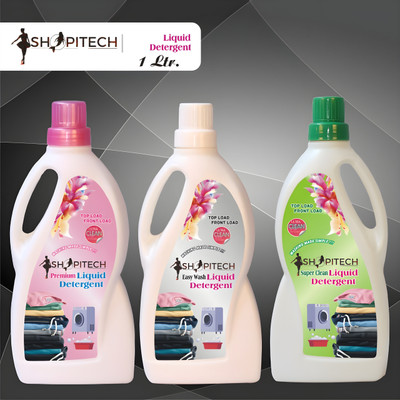 SHOPITECH Liquid detergent for multi combo for top and front load fresh detergent Fresh Liquid Detergent(3 x 333.33 ml)