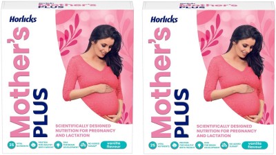 HORLICKS Mother's plus vanilla flavour 200 gram pack of 2(2 x 200 g)