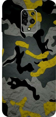 BUGGU Redmi Note 10 Lite Mobile Skin(Ultra Super Camouflage Yellow Skin With High Matte Finish., Mobile Skin (Back+Side+Camera))