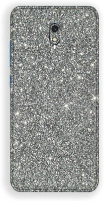 BugguSkin Redmi 8A, redmi 8a Mobile Skin(Ultra Super Grey Glitter Skin With High Matte Finish., Mobile Skin (Back+Side+Camera))